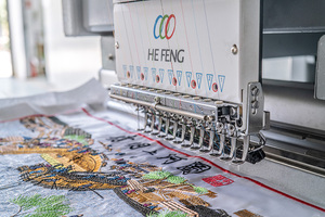 Hefeng Single Head Finished Garment/ Caps/ Flat Embroidery Machine - Product Image 3