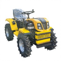 Mini Tractor de 18 HP 4WD, Compacto, para Pequeñas Granjas, con Motor Diésel