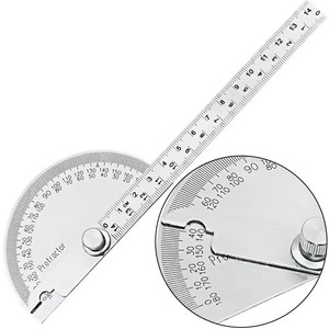Gonió<span class=keywords><strong>metro</strong></span> <span class=keywords><strong>de</strong></span> Acero Inoxidable, Transportador, Regla Metálica, Regla <span class=keywords><strong>de</strong></span> Medición Multiángulo, Herramienta <span class=keywords><strong>de</strong></span> Carpintería, Medidor <span class=keywords><strong>de</strong></span> Ángulos, Buscador <span class=keywords><strong>de</strong></span> Ángulos - Product Image 1