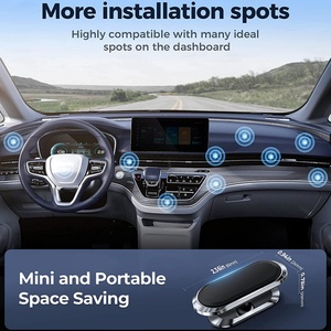 Logotipo OEM Rotación de 360 grados 8 piezas Imanes fuertes Tablero de instrumentos del coche Soporte para teléfono móvil para iPhone - Product Image 2