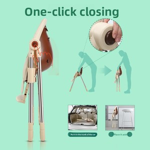 Seggiolone Multifunzionale Pieghevole in Metallo per Bambini, Portatile per Casa e Scuola - Product Image 4