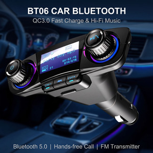 Lecteur de musique MP3 pour <span class=keywords><strong>voiture</strong></span> avec fonction d'appel mains libres, double <span class=keywords><strong>USB</strong></span> QC3.0, charge rapide, émetteur <span class=keywords><strong>FM</strong></span> - Product Image 5