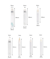Stylos marqueurs rechargeables vides à pointe moyenne de 3 mm, tubes distributeurs de pigments multi-usages pour tissu, verre et toile - Vente en gros