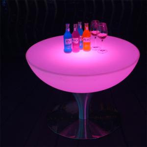 Mesa lateral redonda Led de polietileno, iluminada - Product Image 4