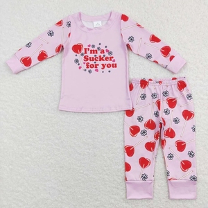 Día de San Valentín: Soy un amante de ti, conjunto de amor rosa para chicas - Product Image 1