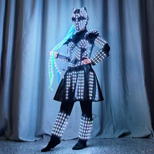 LED luminoso unicorno cavallo stampato in Nylon tuta da passerella per ragazze Victoria Sexy da sera da ballo sala da ballo <span class=keywords><strong>DJ</strong></span> reggiseno Party - Product Image 6