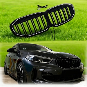Parrilla delantera con luces LED de doble línea para <span class=keywords><strong>BMW</strong></span> Serie 1 F40 M135i 118i 118D M Sport <span class=keywords><strong>128ti</strong></span>, modelos 2019 a 2024, rejilla iluminada. - Product Image 6