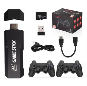 Console de jeu familiale HD X2 PLUS avec manette sans fil 2.4G, émulateur de jeux d'arcade <span class=keywords><strong>rétro</strong></span>, jeu de société pour la maison - Product Image 1