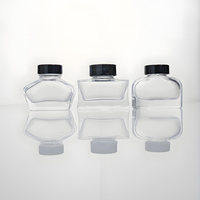 Encrier en verre carré transparent vide de 30ml 15ml 50ml stylo plume bouteille d'encre en verre avec bouchon vente en gros