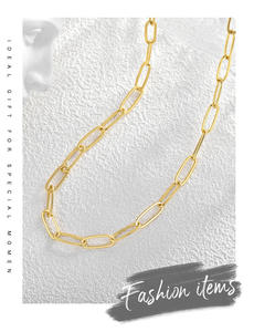 Dainty Brass Link Chain Necklace Or et Argent Tendance avec Style Superposé pour les Occasions de Fête - Product Image 6