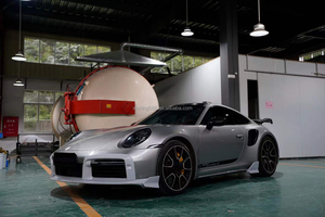 Kit de Carrocería de Fibra de Carbono Seca para Porsche <span class=keywords><strong>911</strong></span> 992, Estilo BS, Alerón Delantero, Faldones Laterales, Difusor, Spoiler, Toma de Aire - Product Image 4