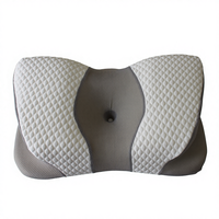 Oreiller en mousse à mémoire de forme rectangulaire WJ-2057 avec contour à rebond lent pour le camping et l'hôtellerie, soutien cervical et protection du cou