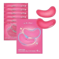 Medicubbe Best-selling Collagen Jelly Eye Patches - 6 Pasang Eye Patches Warna Pink untuk Mengurangi Bengkak dan Mencerahkan
