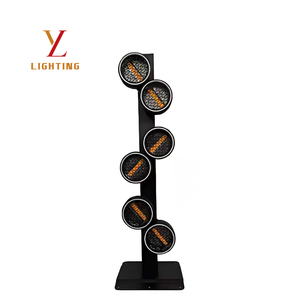 Lumière LED rétro à rotation infinie à <span class=keywords><strong>6</strong></span> têtes, 320W RGB 3-en-1, bande magique 24/34/64CH DMX512, stroboscope 1-25Hz pour scène, fête, bar - Product Image 5