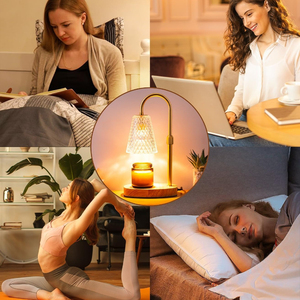 Lampe chauffe-bougie électrique <span class=keywords><strong>de</strong></span> style nordique avec minuterie, pour la décoration intérieure, chauffe-cire en verre, lanterne <span class=keywords><strong>de</strong></span> fusion et <span class=keywords><strong>de</strong></span> réchauffement - Product Image 3