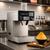 Machine à glace pilée commerciale en acier inoxydable, pour flocons de neige, bingsu au lait, idéale pour les salons de thé Boba et les cafés de desserts