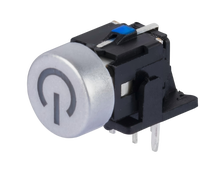 Interrupteur Tactile Momentané 6X7.2-13.5L 12V 50mA SMD/à Montage sur Panneau, Micro-Bouton Poussoir, Connecteur Latéral, Terminal DIP, LED Bleue, Capuchon d'Alimentation
