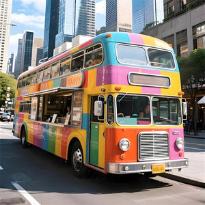 Coche de comedor de entretenimiento móvil de gama alta, pabellón de ventas móvil de dos pisos, espacio para Bus Net Celebration, remolque de comida móvil - Product Image 1