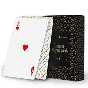 Carte da gioco in plastica impermeabile in pvc carte da poker personalizzate 63*88mm carte da gioco