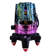 Niveau laser à faisceau vert 505-520 nm, base à trois pieds réglable, outil de mesure d'alignement, alimenté par piles AAA