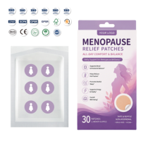 Plester Pereda Menopause OEM Vitamin B9/B12/D3 Kurkumin Dukungan Terhadap Hot Flash Produsen Label Pribadi 100% Alami Murni Non-woven