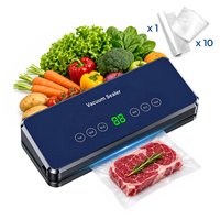 65kPa 120W 30cm 4L/min 5 Modes coupe-sac tuyau externe cuisine alimentaire machine sous vide portative scelleuse sous vide
