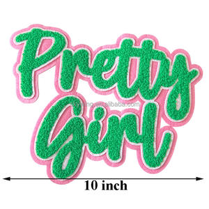 大きなシェニールパッチ、プリティガールソロリティ用、ピンクとグリーンのソロリティギリシャパッチ、シスターフッドギフト、レガシーカレッジライフ - Product Image 5