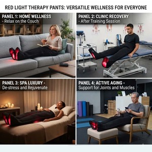 Vente flash - Pantalon de luminothérapie rouge - 800 LED - <span class=keywords><strong>Appareil</strong></span> de luminothérapie infrarouge pour la récupération musculaire - Bien-être sportif - Product Image 3