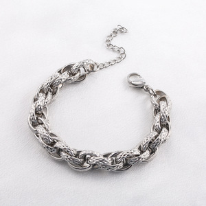 Pulsera de Cadena Geométrica de Acero Inoxidable para Hombre, Estilo Hip Hop, Joyería de Regalo - Product Image 5