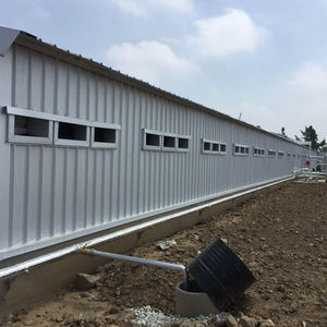 สัตว์ปีกไก่สำเร็จรูปบ้านโครงสร้างเหล็กอัตโนมัติอย่างเต็มที่อุปกรณ์การทำฟาร์มไก่ - Product Image 2