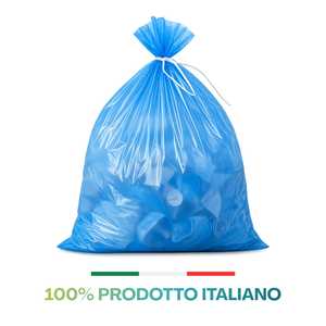 Sacchi per la Spazzatura Ecofor 55x65 Cm 40 Litri Blu, Sacchi per Rifiuti in Plastica Riciclabile - Product Image 4