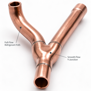 Conector en Y de Cobre Refnet para VRV/VRF, Tubería de Derivación para Aire Acondicionado <span class=keywords><strong>Daikin</strong></span> 22T 33T 72T 73T, Accesorio de Refrigerante - Product Image 6