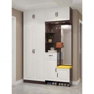 Contemporary Modern Design Wood Panel <b>Shoe</b> Cabinet for Home Bedroom Dining Living Room or School Furniture - Product Image 6