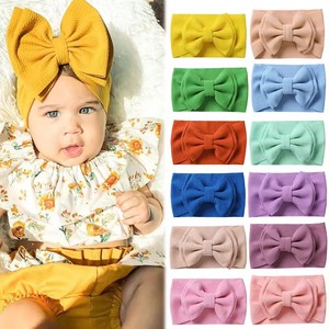 Bandeaux pour cheveux de <span class=keywords><strong>bébé</strong></span> européens et américains faits à la main <span class=keywords><strong>bandeau</strong></span> double couche grand nœud cadeau de <span class=keywords><strong>naissance</strong></span> accessoires pour cheveux - Product Image 2