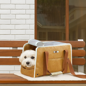 UFBemo Portable Pet Carrier Soft-Sided Dog Cat Travel Bag Lightweight Breathable Collapsible 5 Kg Max <b>Weight</b> Square Polyester - Product Image 3