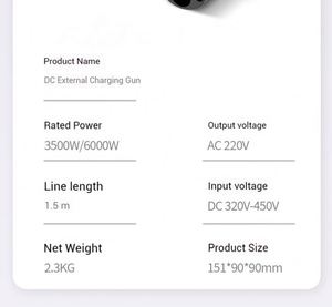 <span class=keywords><strong>Prise</strong></span> d'alimentation haute qualité pour véhicules électriques, 6 kW, universelle 220 V, avec connecteur de charge DC EV 9 broches 1,5 m - Product Image 2