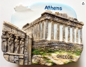 Resina 3D Acropolis <span class=keywords><strong>partenone</strong></span> frigorifero magnete viaggio Souvenir accessori casa resina artigianato - Product Image 1