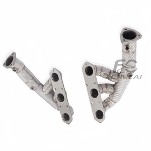 Colector de escape SS304 para Porsche 987 2.9 2008-2012, tubo de bajada de alto flujo con <span class=keywords><strong>aislamiento</strong></span> térmico, mejora de potencia, ajuste directo - Product Image 5