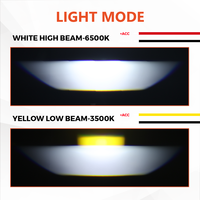 Projecteur LED BI à double couleur 240W 60000Lm ZDA3 H/L Beam Triple Laser pour tout-terrain 4x4 Jeep Moto Phare antibrouillard IP68