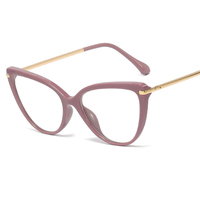 Lunettes de soleil rétro œil de chat pour femmes, monture de lunettes de marque de luxe, lunettes de créateur, lunettes œil de chat transparentes, lunettes pour femmes