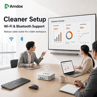 Mini PC AMD Ryzen 5 3500U, Mini Computadora de Cuatro Núcleos, DDR4, SSD, WiFi 6, BT 5.0, Windows 11, Doble HDMI, PC para Oficina y Negocios