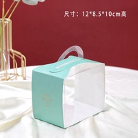 Distribution en Gros Boîte à Emporter pour Tranches de Gâteau Mousse Myrtille Personnalisable Emballage Jetable en Papier Couché pour Aliments et Boissons