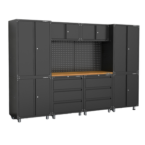 Home Garage 11-Piece <b>Tool</b> Cabinet & <b>Trolley</b> Powder Coated Metal Supports Customizable Features Locking System OEM/ODM/OBM 20CM11 - Product Image 3