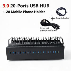 Cargador USB de 20 Puertos, Estación de Carga USB 3.0 Multipuerto para Escritorio, Hub de Carga USB para Teléfono Inteligente y <span class=keywords><strong>iPad</strong></span> - Product Image 1