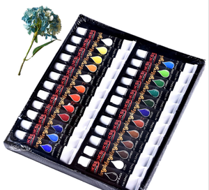 Juego de pintura acrílica impermeable profesional al por mayor 24 colores 12ml tubos de aluminio juego de pintura de embalaje - Product Image 1