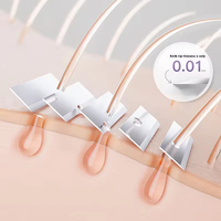 Rasoir portable pour femmes à tête rotative à 360° avec 5 lames en acier inoxydable pour l'épilation et les soins de la peau, mini rasoir