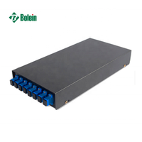 Bolein Fiber Optic Patch Panel Cabinet 1U 8 Ports SC UPC Fixed Type FTTH Full Loaded ODF Terminal Box