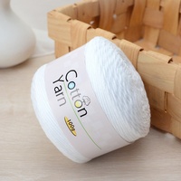 16 Strands Medium Thick Spun 100% Pure Cotton Yarn for Children's Baby Hand Knitting