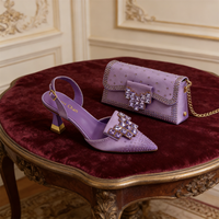 Date Fashion Party Sexy Femmes Talon Haut Peep-toe Chaussures Avec Sac À Main