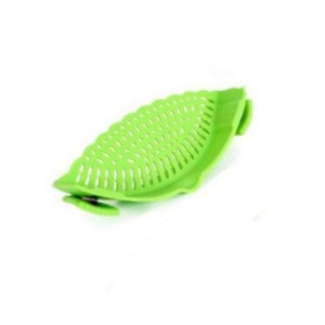 Colador de silicona creativo para el hogar, antideslizante, para escurrir fideos y verduras, con tapón de drenaje para el borde de la olla, coladores y escurridores - Product Image 5